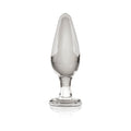Icicles No. 26 Glass Anal Plug 4.5 in. Clear