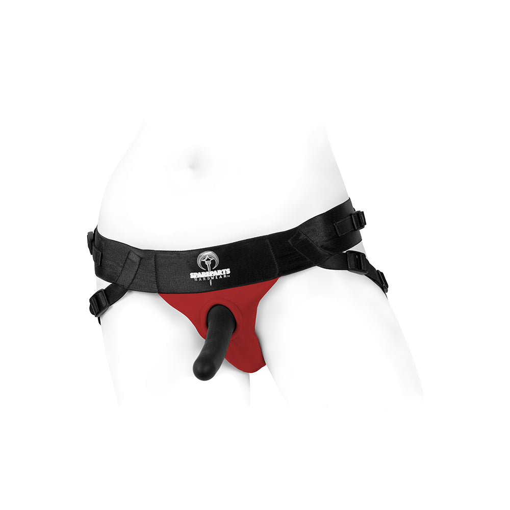 SpareParts Joque Double Strap Harness Red Size A - Fantasies Boutique