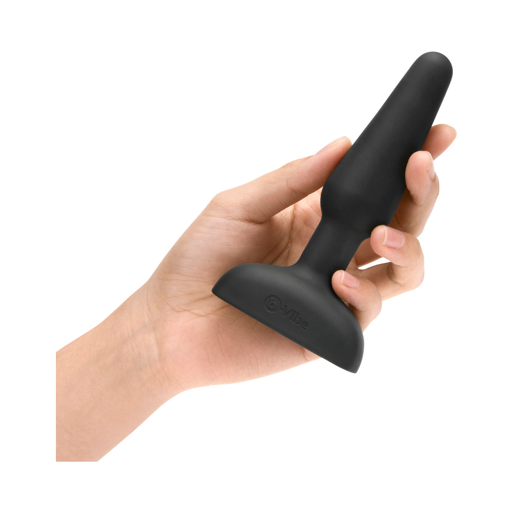 b-Vibe Trio Rechargeable Remote-Controlled Triple-Motor Vibrating Silicone Anal Plug Black - Fantasies Boutique