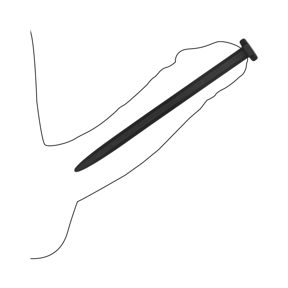 Ouch! Urethral Sounding Silicone Screw Plug Set Black 9 mm / 13 mm / 16.5 mm