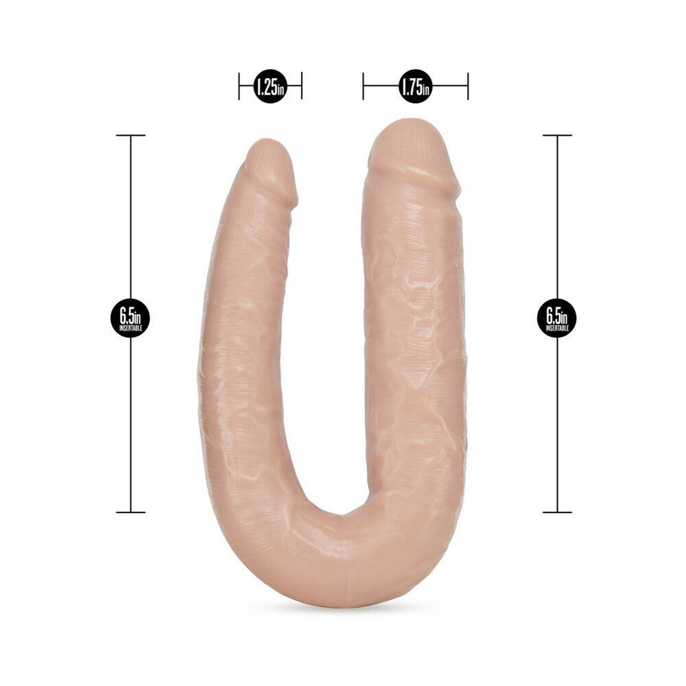 Dr. Skin Dr. Double Realistic 18 in. Dual-Ended Dildo Beige - Fantasies Boutique
