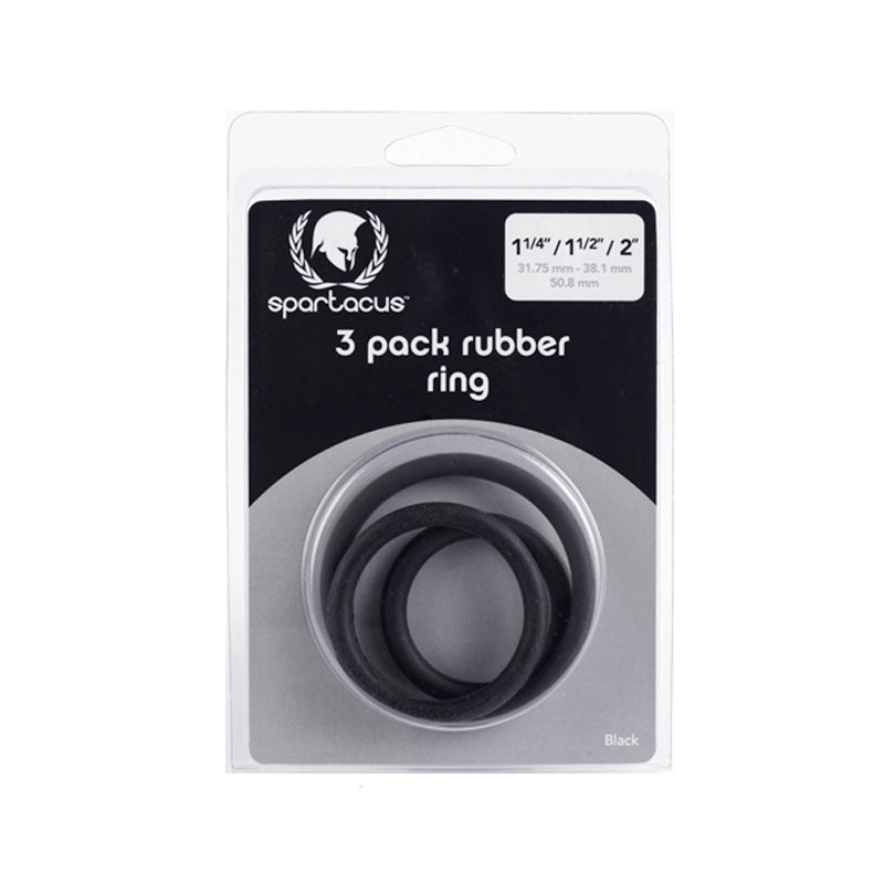 Spartacus Rubber Cock Ring (Set of 3) - Fantasies Boutique