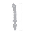 Glas 10 in. Mr. Swirly Double Ended Glass Dildo & Butt Plug - Fantasies Boutique
