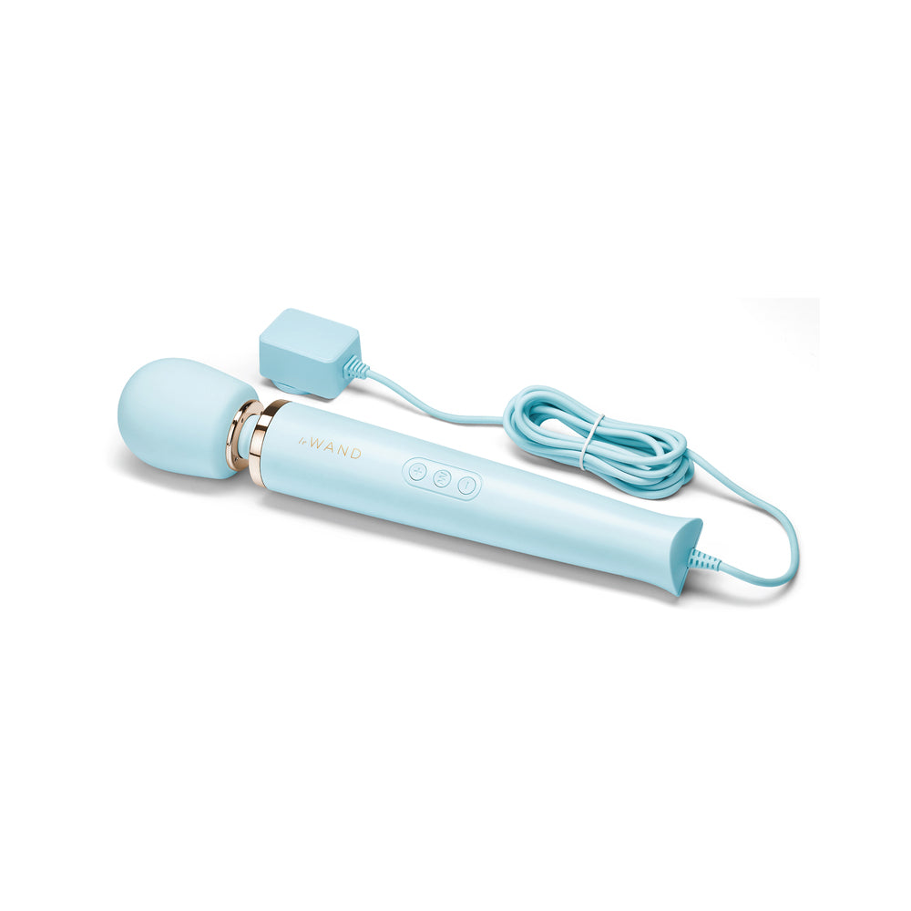 Le Wand Plug-In Vibrating Massager Sky Blue - Fantasies Boutique