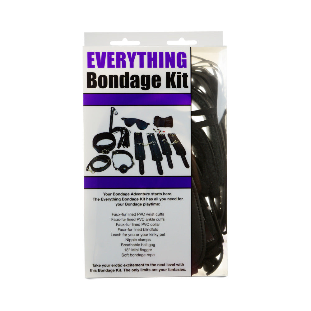 Ple'sur 12-Piece Everything Bondage Kit Black - Fantasies Boutique