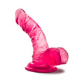 B Yours Sweet 'n Hard 8 Realistic 6.5 in. Dildo with Balls Pink - Fantasies Boutique