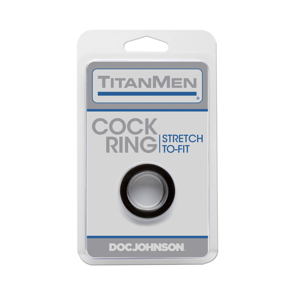 TitanMen - Cock Ring Black - Fantasies Boutique