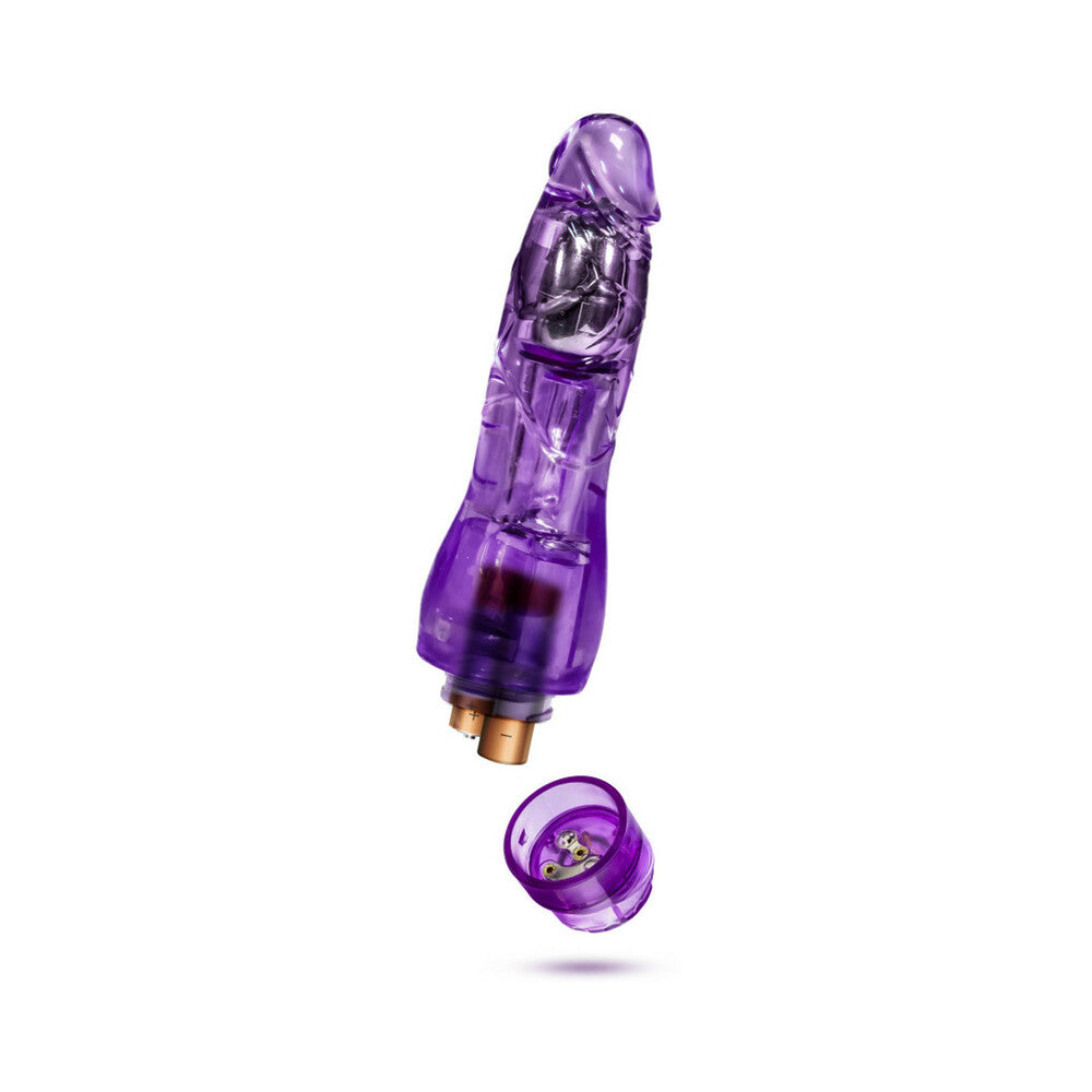 Naturally Yours Fantasy Vibe Realistic 8.5 in. Vibrating Dildo Purple - Fantasies Boutique