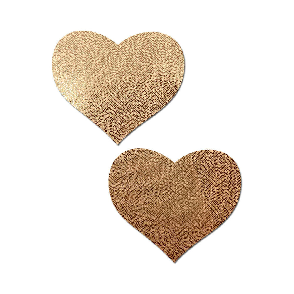 Pastease Love: Liquid Rose Gold Heart Pasties