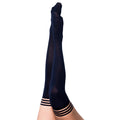 Kixies Selma Opaque Navy Thigh-High Size B - Fantasies Boutique