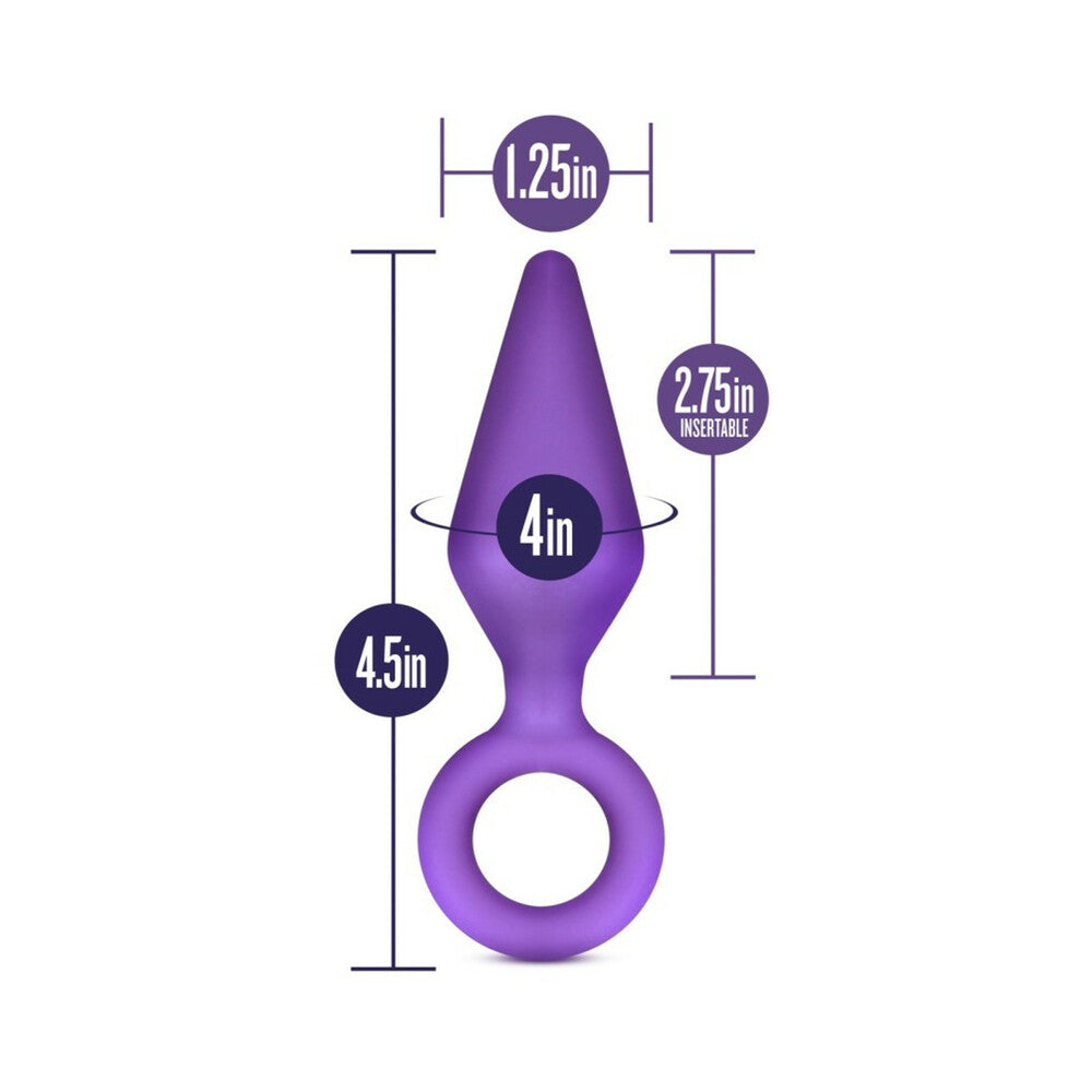 Blush Luxe Candy Rimmer Medium Silicone Anal Plug Purple - Fantasies Boutique