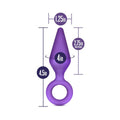 Blush Luxe Candy Rimmer Medium Silicone Anal Plug Purple - Fantasies Boutique