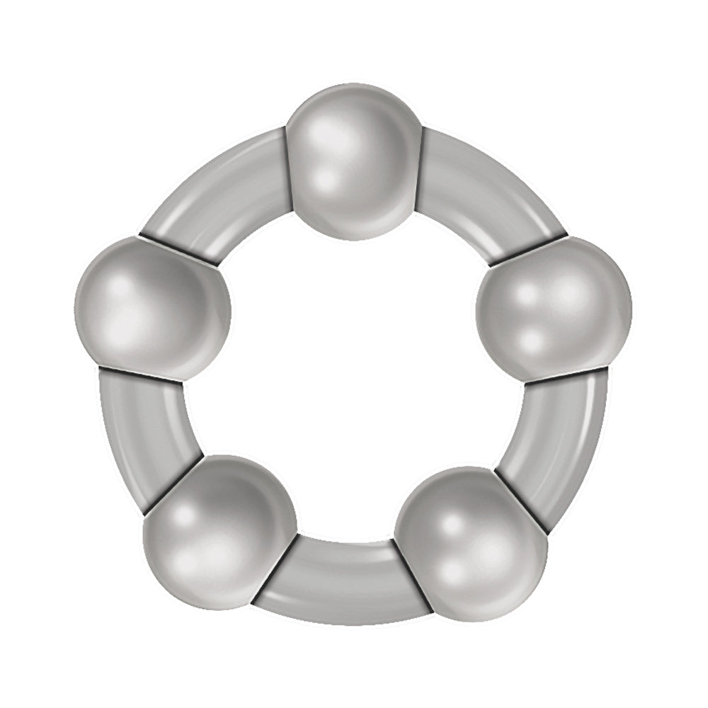 Zero Tolerance Three Amigos 3-Piece Cockring Set Clear - Fantasies Boutique