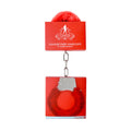Ouch! Pleasure Furry Handcuffs With Quick-Release Red - Fantasies Boutique