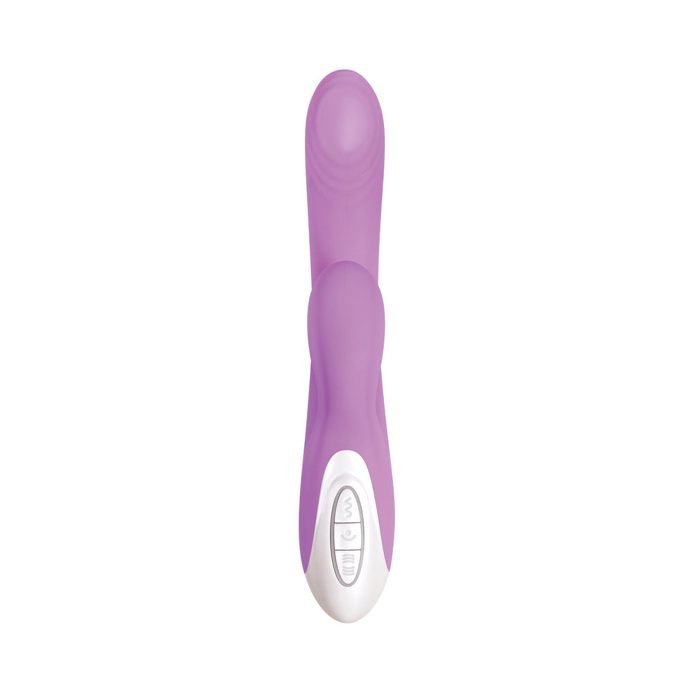 Evolved Super Sucker Rechargeable Thumping Suction Silicone Dual Stimulator Purple - Fantasies Boutique