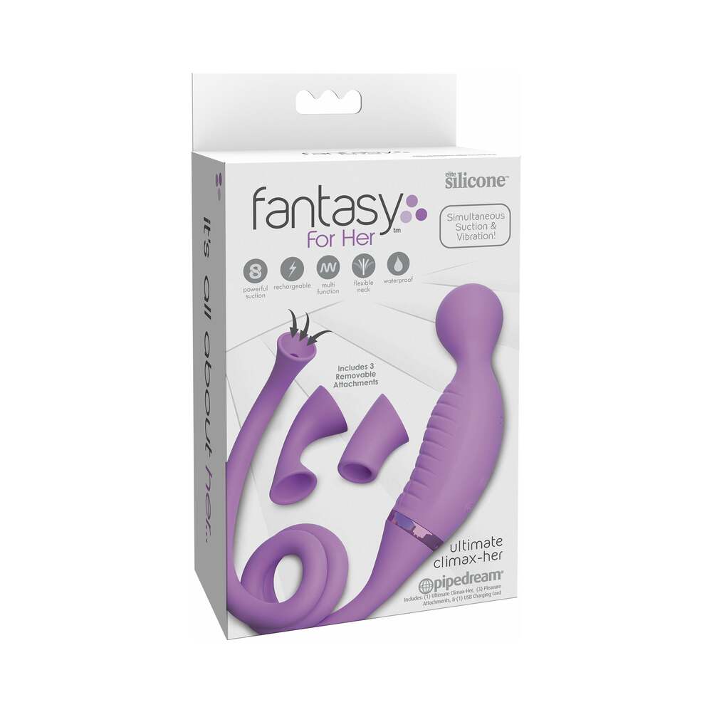 Fantasy For Her Ultimate Climax-Her Dual Stimulator Purple - Fantasies Boutique