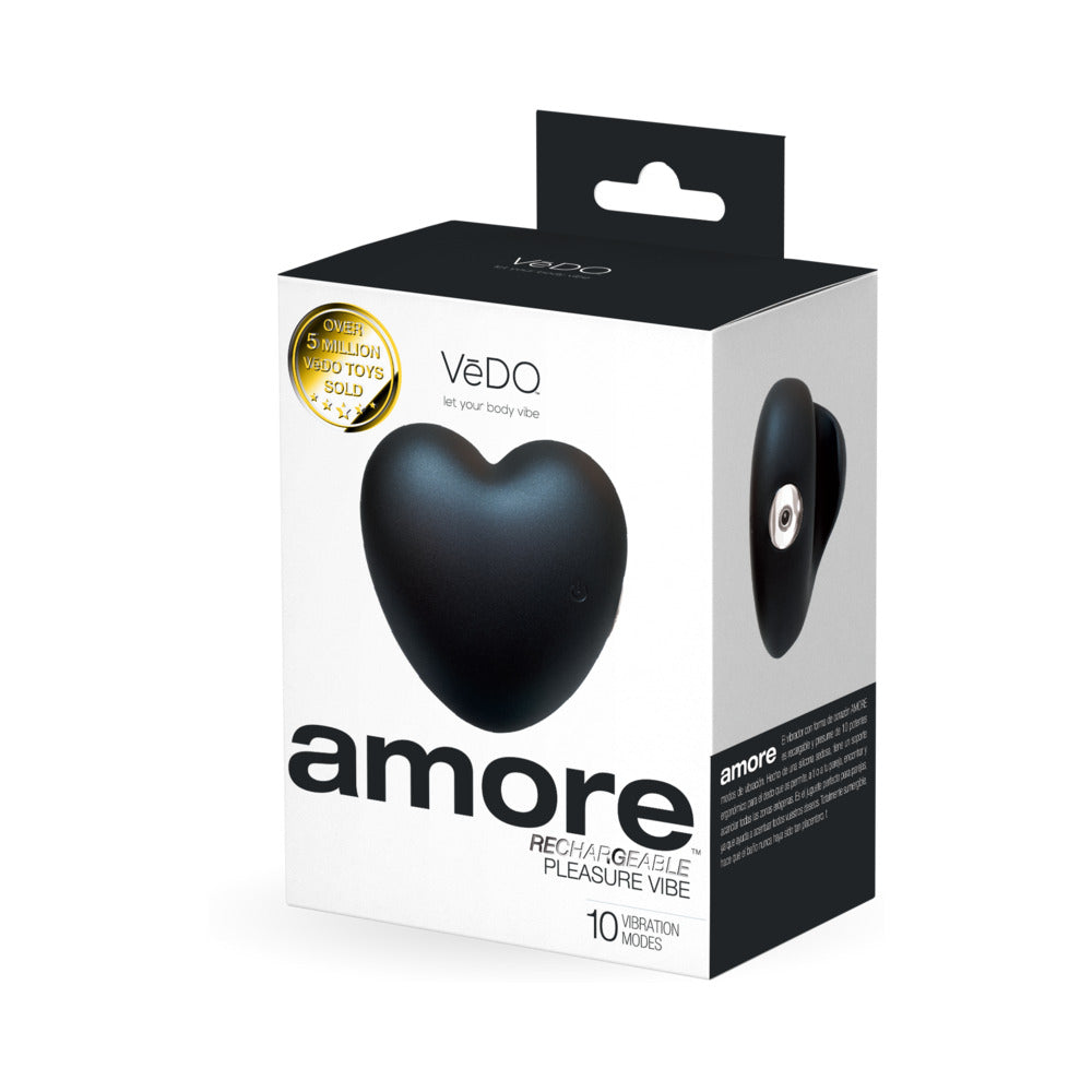 VeDO Amore Rechargeable Pleasure Vibe Black - Fantasies Boutique