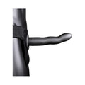 Ouch! Curved 8 in. Hollow Strap-On Gunmetal