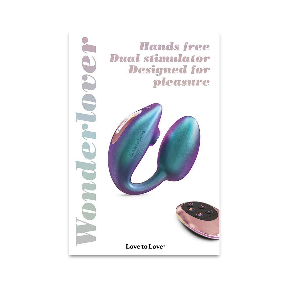Love to Love Wonderlover with Remote Iridescent Turquoise - Fantasies Boutique