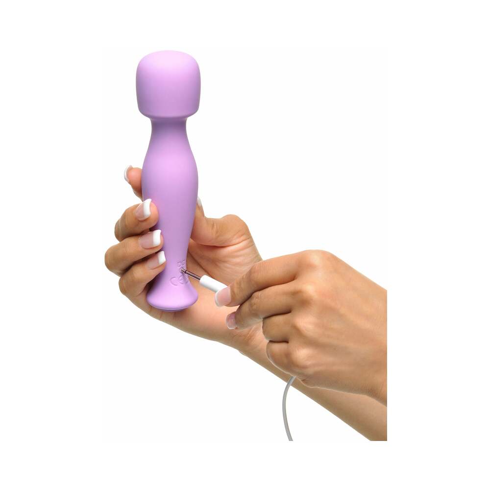 Fantasy For Her Body Massage-Her Rechargeable Silicone Wand Vibrator Purple - Fantasies Boutique