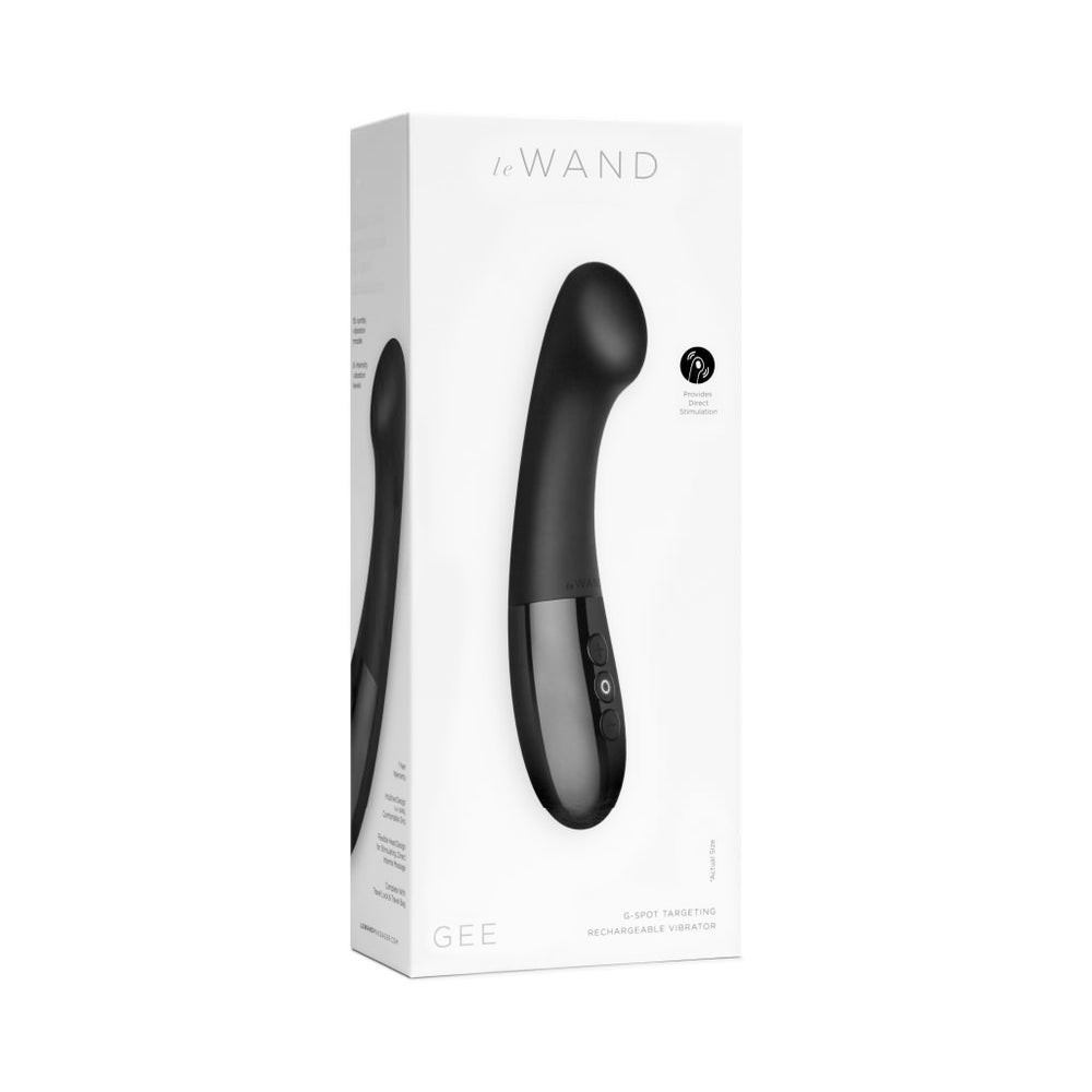 Le Wand Gee Rechargeable Silicone G-Spot Targeting Vibrator Black - Fantasies Boutique