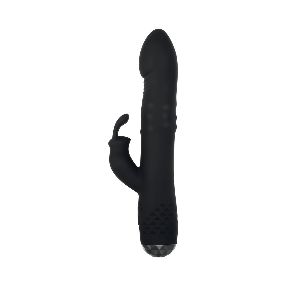 Evolved Bodacious Bunny Rechargeable Silicone Rabbit Vibrator Black - Fantasies Boutique