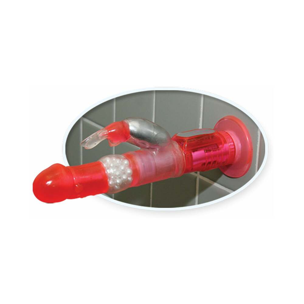 Pipedream Waterproof Wall Bangers Deluxe Rotating Rabbit Vibrator With Suction Cup Pink - Fantasies Boutique