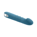 Evolved Queen Of All Trades Rechargeable Silicone Thrusting and Rotating Vibrator Teal