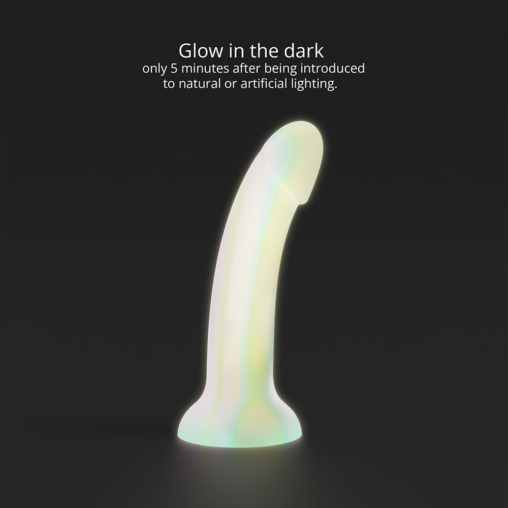 Love to Love Dildolls Fantasia Glow-in-the-Dark 7 in. Silicone Dildo Pastels - Fantasies Boutique