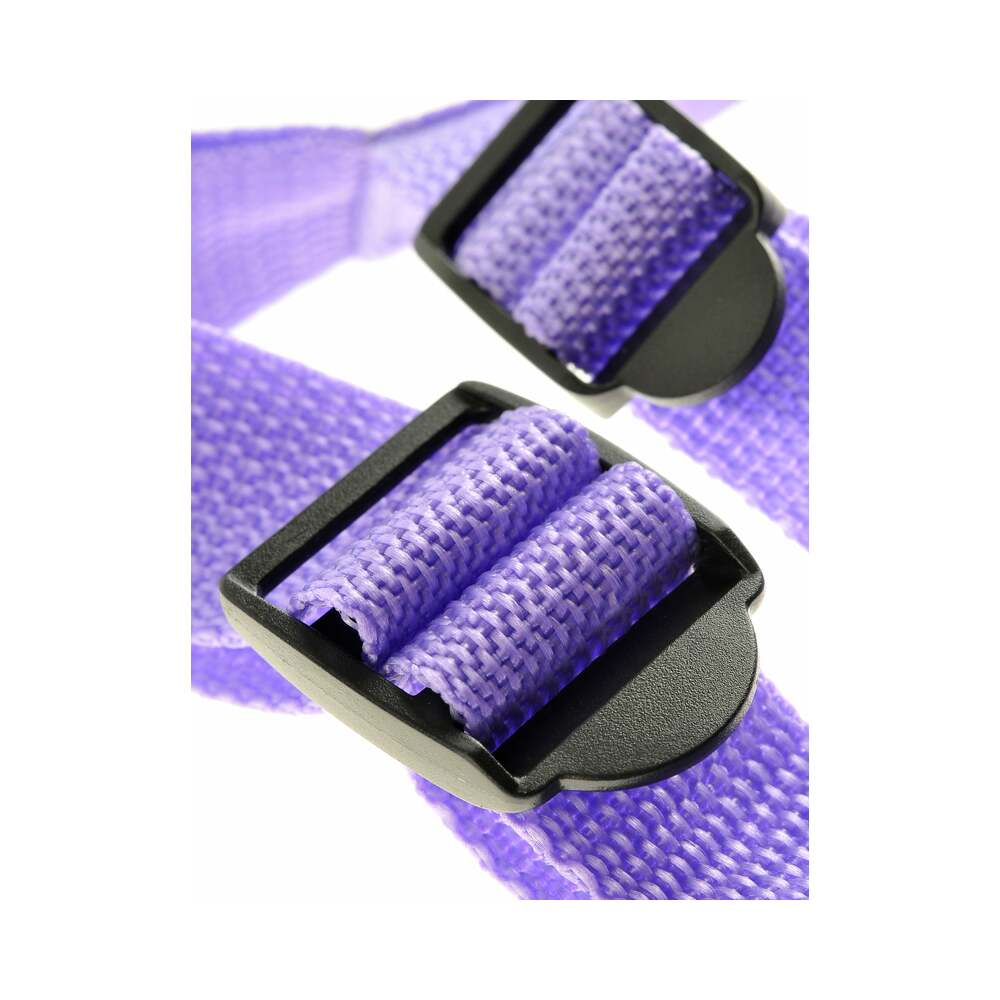 Dillio Adjustable 7 in. Strap-On Suspender Harness Set Purple - Fantasies Boutique