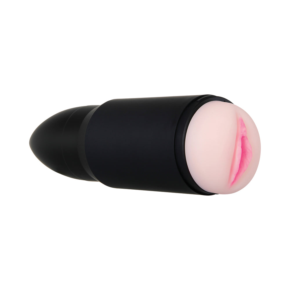 Zero Tolerance Shell Shock Rechargeable Bullet-Shaped Vibrating Vagina Stroker Black - Fantasies Boutique