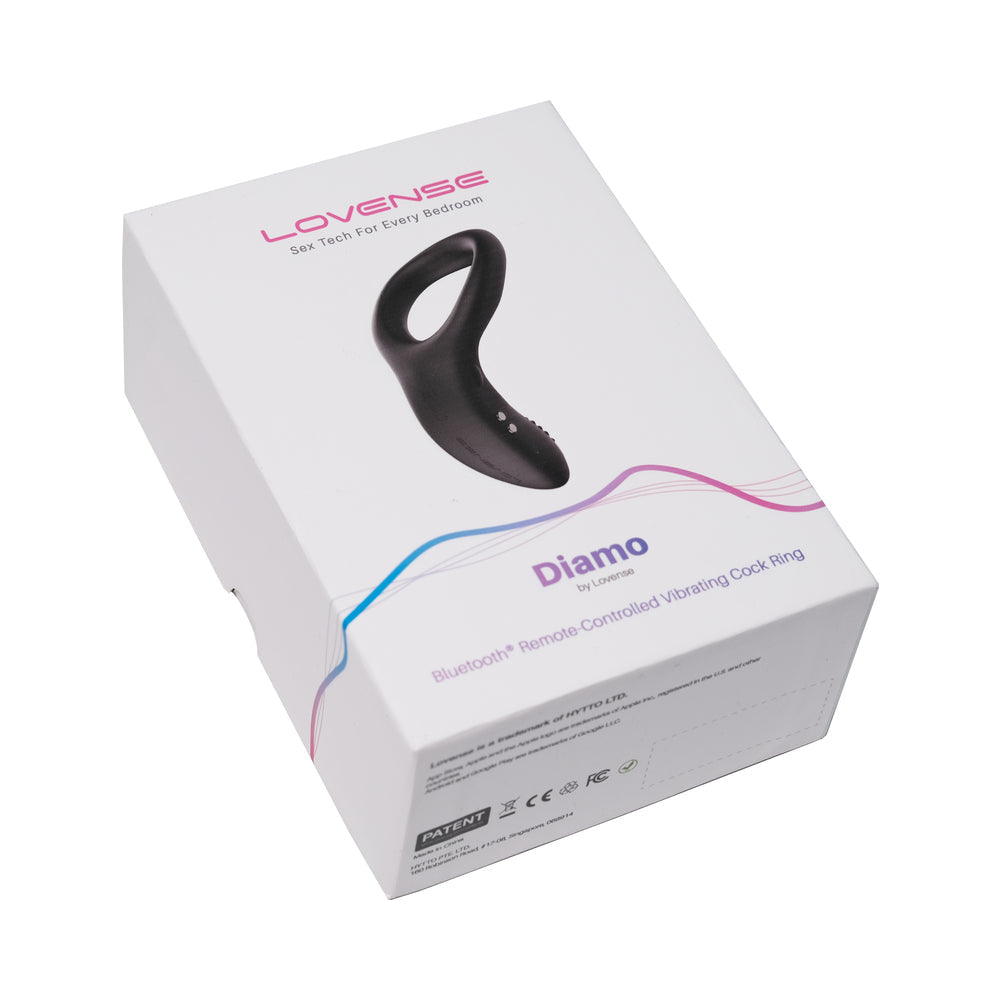 Lovense Diamo Bluetooth Remote-Controlled Vibrating Cockring - Fantasies Boutique