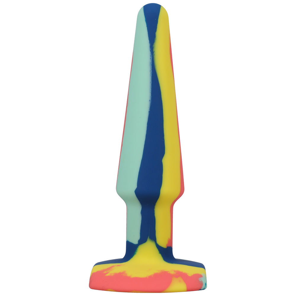 A-Play Groovy 5 in. Silicone Anal Plug Sunrise - Fantasies Boutique