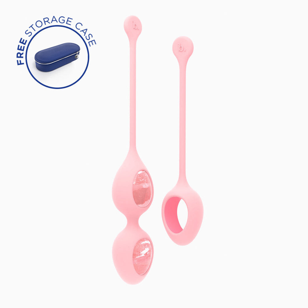 Biird Yonii 2-Piece Rose Quartz Eggs Set - Fantasies Boutique