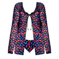 Magic Silk Hazy Dayz Tie Front Jacket & Thong Set Gummy Bears Queen Size