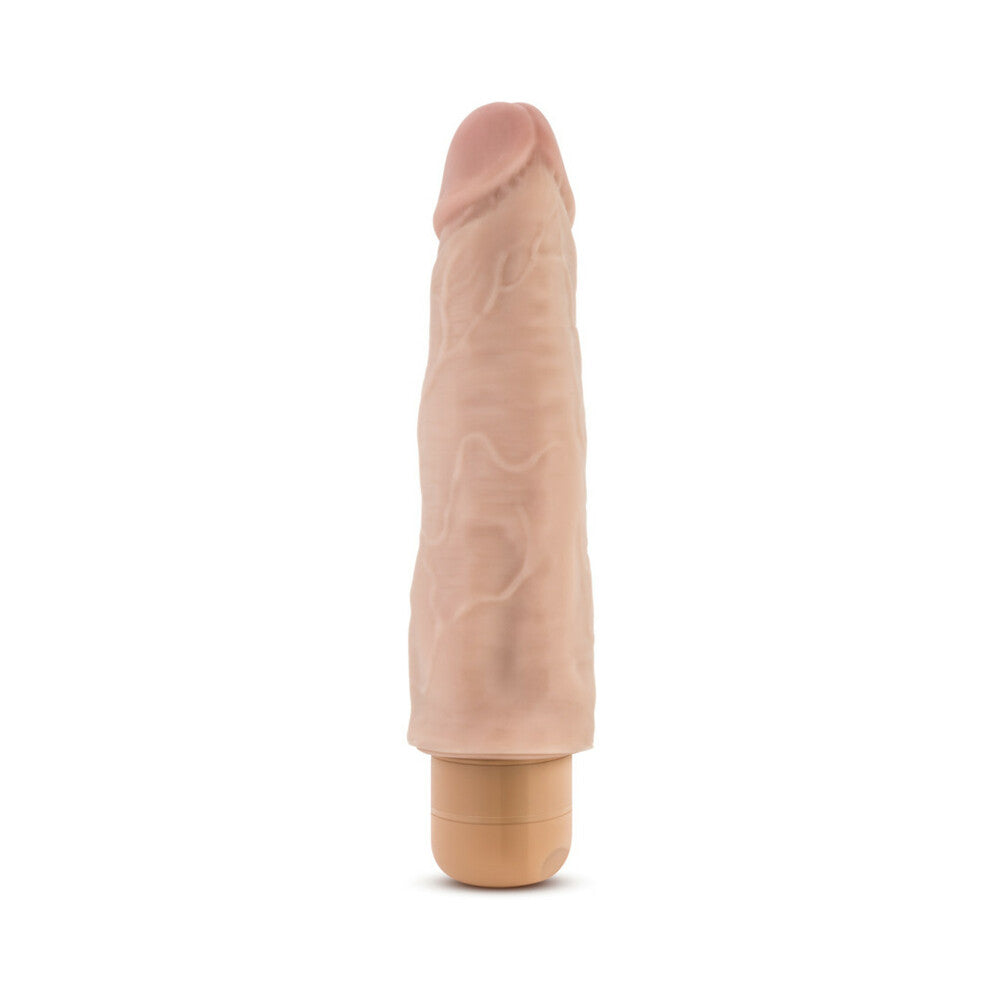 Dr. Skin Vibe 14 Realistic 8 in. Vibrating Dildo Beige - Fantasies Boutique