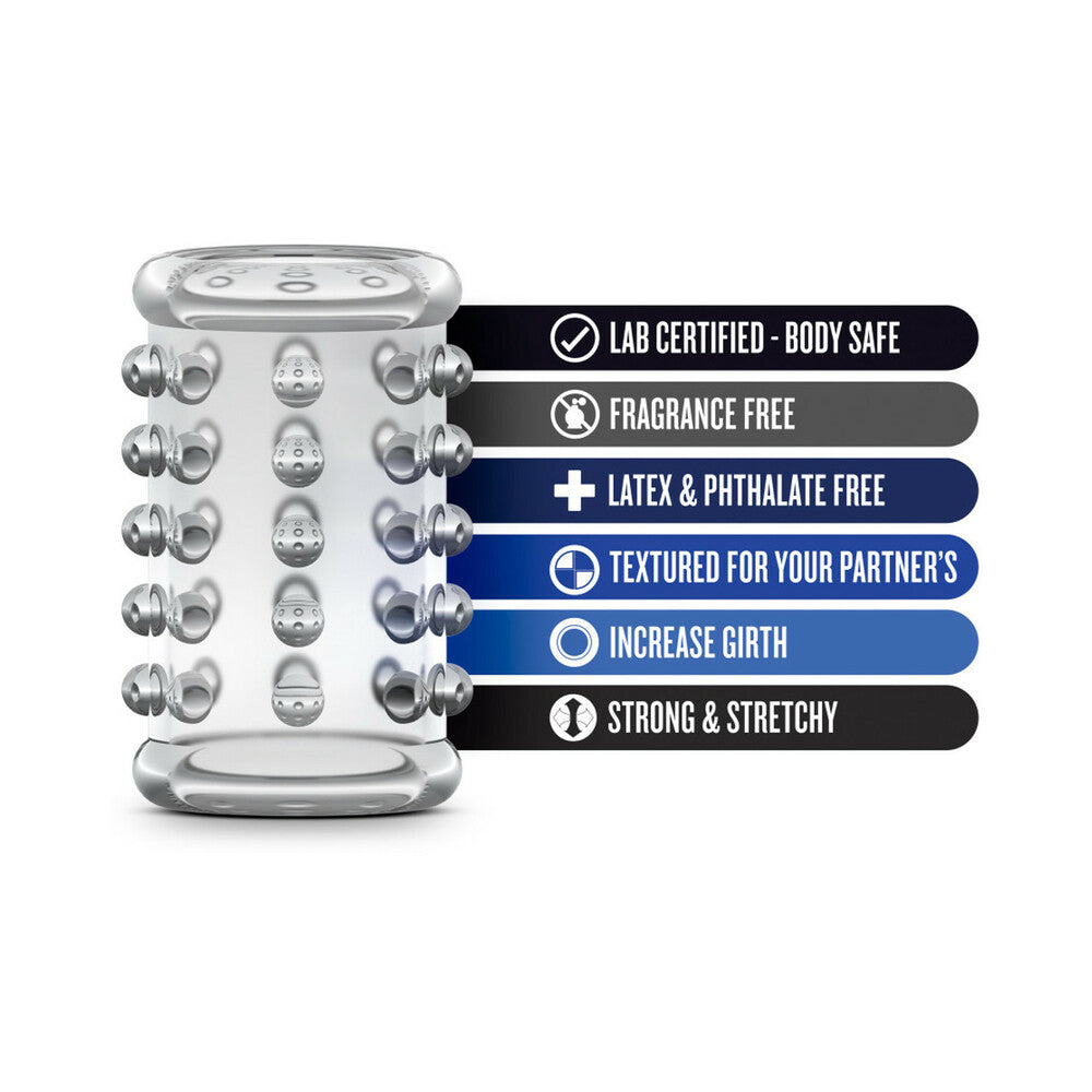 Blush Stay Hard Cock Sleeve 02 Penis Enhancer Clear - Fantasies Boutique