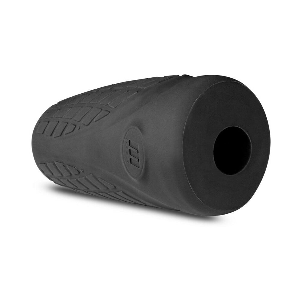 Blush M Elite Platinum Gript Silicone Stroker Black - Fantasies Boutique