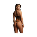 Shots Le Desir Bliss Strappy Fishnet Halter Top Black O/S - Fantasies Boutique