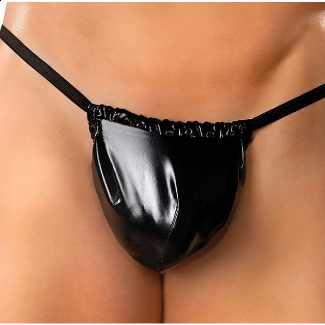 Male Power Liquid Onyx Posing Strap (One Size) Underwear - Fantasies Boutique