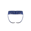 Male Power Sassy Lace Skirt Jock Navy L/XL
