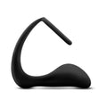 Blush Anal Adventures Platinum Silicone Cock Ring Plug Black - Fantasies Boutique