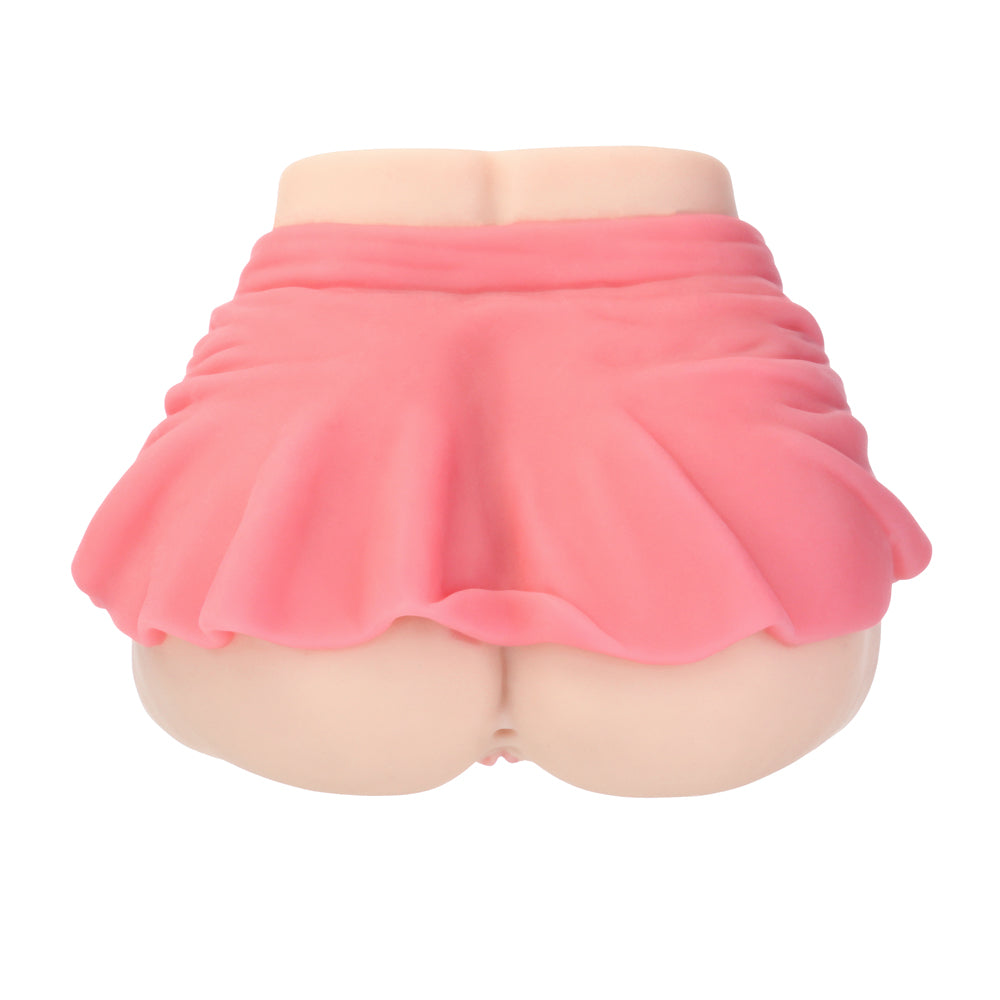 CutiePies Cheerleader Cherry Doggystyle Dual Entry Vagina & Ass Masturbator Beige - Fantasies Boutique