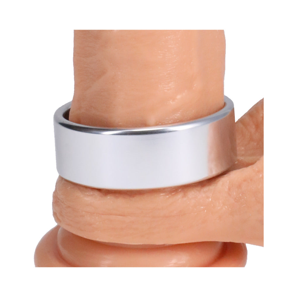 Rock Solid Brushed Alloy X-Large (2in X .75in) Silver