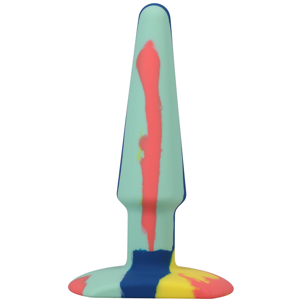 A-Play Groovy 5 in. Silicone Anal Plug Sunrise - Fantasies Boutique