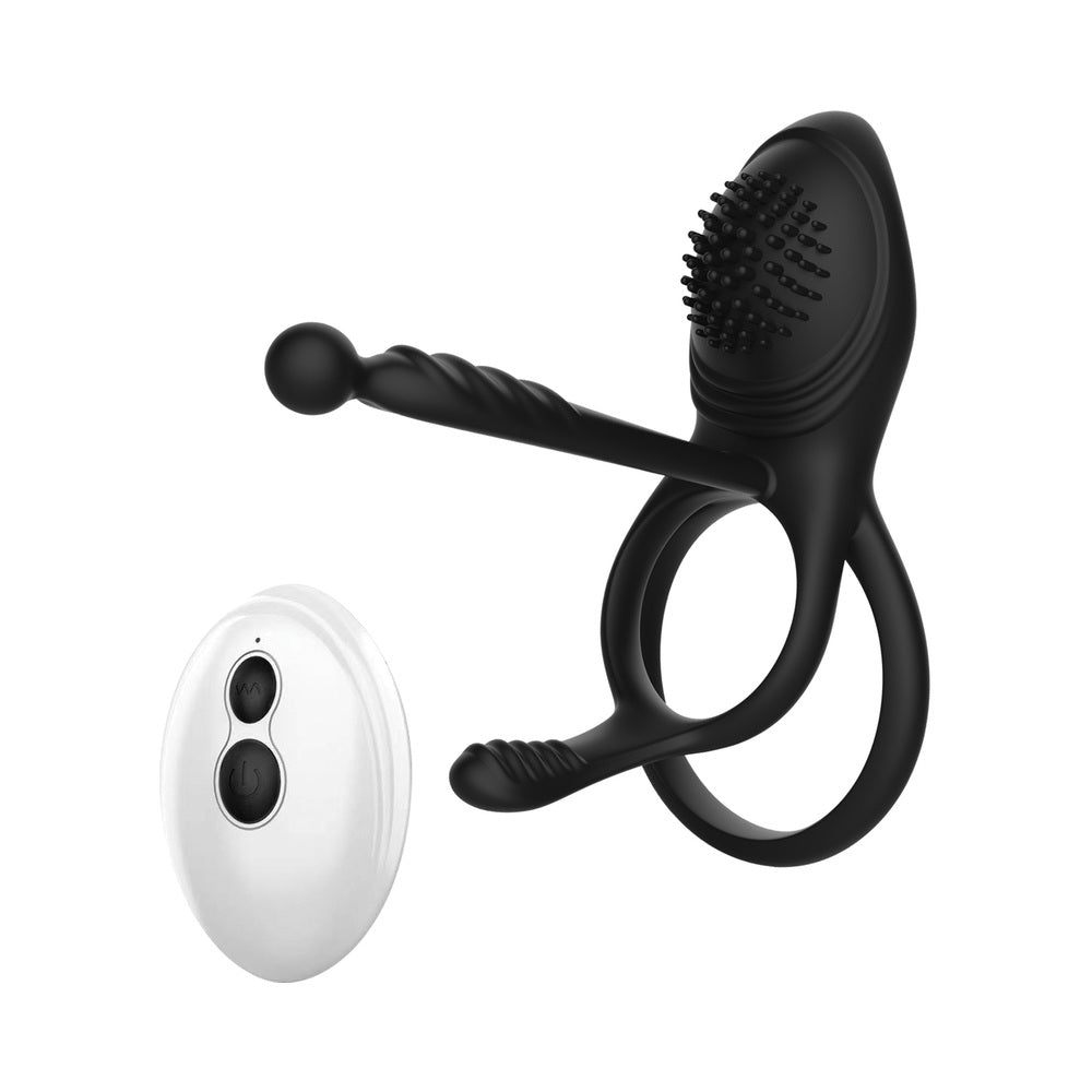 Decadence Octopussy Cock Ring/Clit/Anal Stimulator With Tentacles Remote Control - Fantasies Boutique