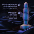 Anal Adventures Matrix Kinetik Plug with Remote Space Age Blue - Fantasies Boutique