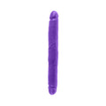 Dillio 12 in. Double Dong Realistic Dual-Ended Dildo Purple - Fantasies Boutique