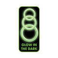 Enhancer Green Glow Rings Set of 3