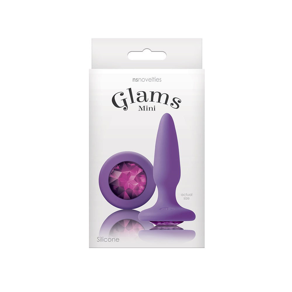 Glams Mini Anal Plug Purple Gem - Fantasies Boutique